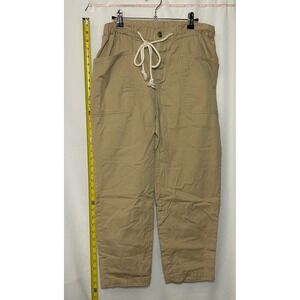 Universal Thread Women's Khaki Drawstring Waist Cropped Pants Size S